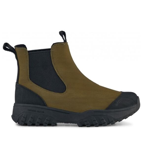 Woden Magda Track Waterproof Rubber Rain Boot in Dark Olive Green 5.5 - Picture 1 of 10